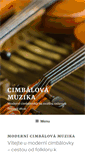 Mobile Screenshot of cimbalova-muzika.cz